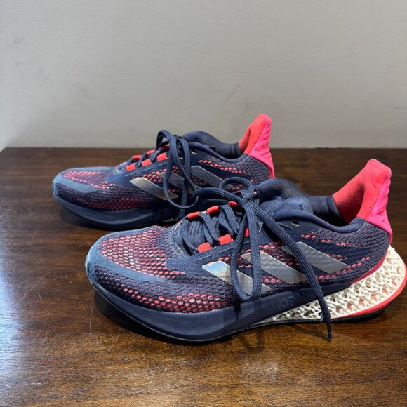 Adidas 4DFWD Running Shoes | Women’s Size 8 | Shadow Navy / Silver Metallic / Tu - Picture 2 of 6